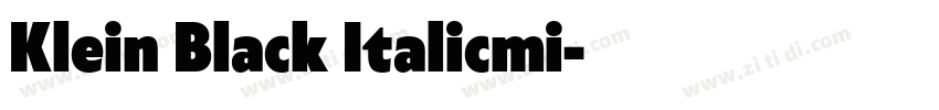 Klein Black Italicmi字体转换 Klein Black Italicmi字体转换
